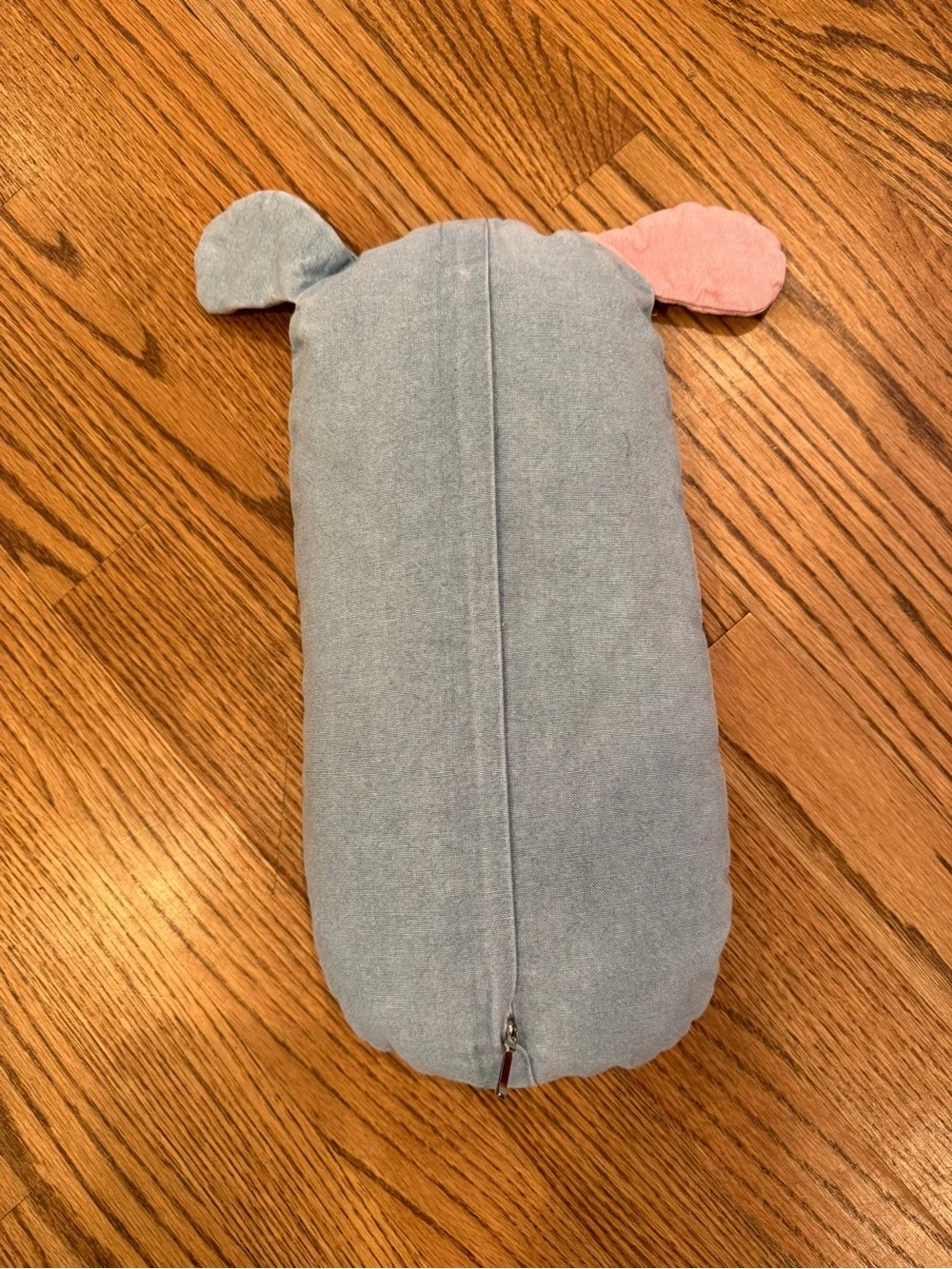 Poyo cotton pillow zipper closure blue dog
